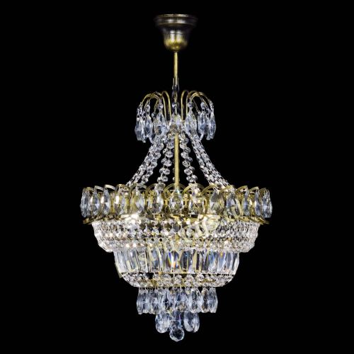 Люстра Ника подвесная под бронзу в Кирове Гусь Хрустальный