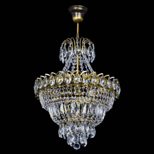 Люстра Ника подвесная под бронзу в Кирове Гусь Хрустальный