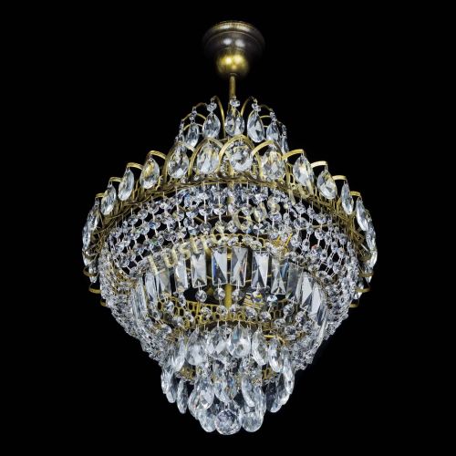 Люстра Ника подвесная под бронзу в Кирове Гусь Хрустальный