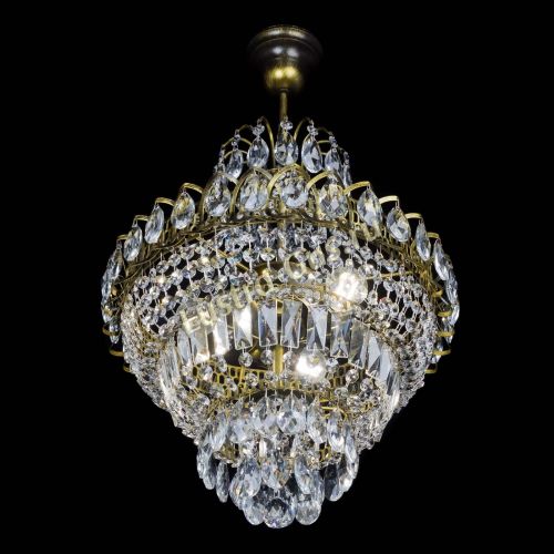 Люстра Ника подвесная под бронзу в Кирове Гусь Хрустальный