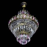 Люстра Ника подвесная Розовая под бронзу в Кирове