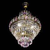 Люстра Ника подвесная Розовая под бронзу в Кирове