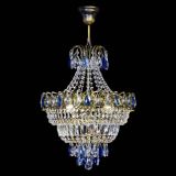 Люстра Ника подвесная Синяя под бронзу в Кирове