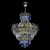 Люстра Ника подвесная Синяя под бронзу в Кирове