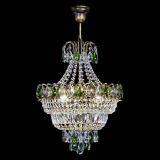 Люстра Ника подвесная Зеленая под бронзу в Кирове