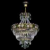 Люстра Ника подвесная Зеленая под бронзу в Кирове