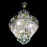 Люстра Ника подвесная Зеленая под бронзу в Кирове