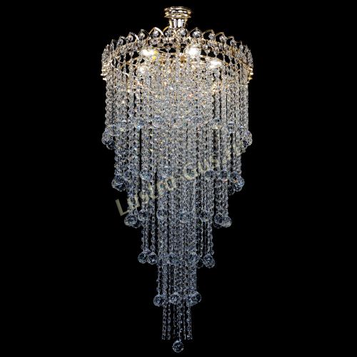 Люстра Октава длинная с подвесом в Кирове Гусь Хрустальный