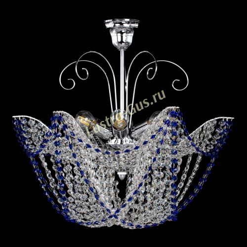 Люстра Орхидея №3 синяя в Кирове Гусь Хрустальный