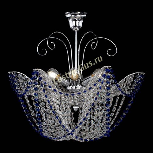 Люстра Орхидея №3 синяя в Кирове Гусь Хрустальный