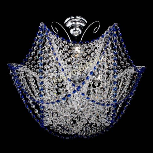 Люстра Орхидея №3 синяя в Кирове Гусь Хрустальный