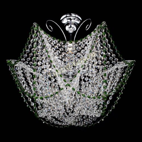 Люстра Орхидея №3 зеленая в Кирове Гусь Хрустальный