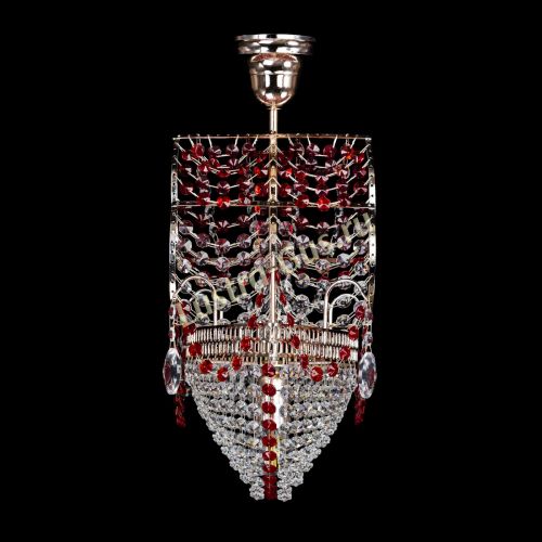 Люстра Парусник №1 красный в Кирове Гусь Хрустальный