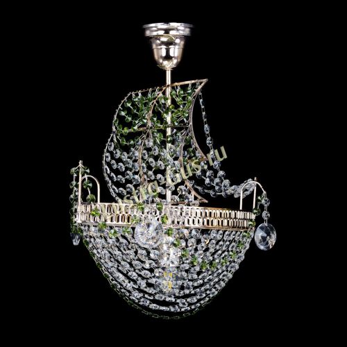Люстра Парусник №1 зеленый в Кирове Гусь Хрустальный