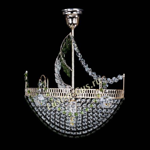 Люстра Парусник №1 зеленый в Кирове Гусь Хрустальный
