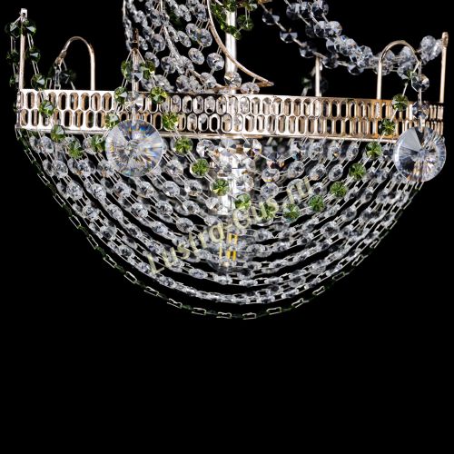 Люстра Парусник №1 зеленый в Кирове Гусь Хрустальный