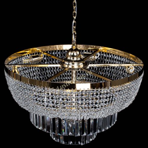 Люстра Сигма №6 с подвесом в Кирове Гусь Хрустальный