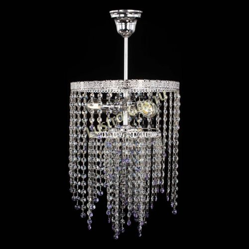 Люстра Токката Капель №3 фиолетовая в Кирове Гусь Хрустальный