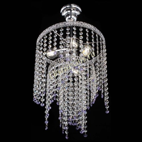 Люстра Токката Капель №3 фиолетовая в Кирове Гусь Хрустальный