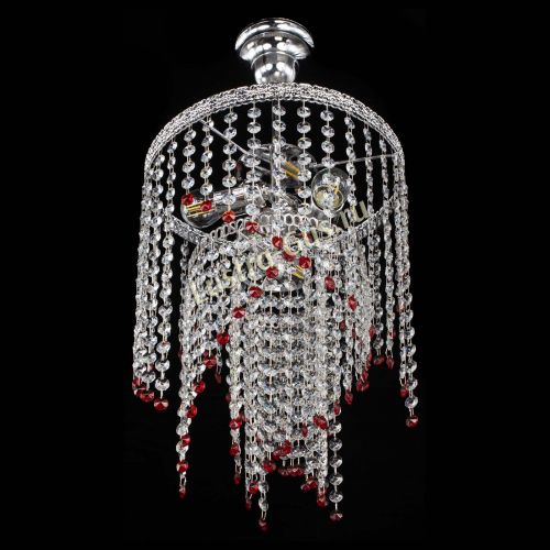 Люстра Токката Капель №3 красная в Кирове Гусь Хрустальный