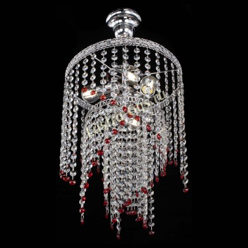 Люстра Токката Капель №3 красная в Кирове Гусь Хрустальный