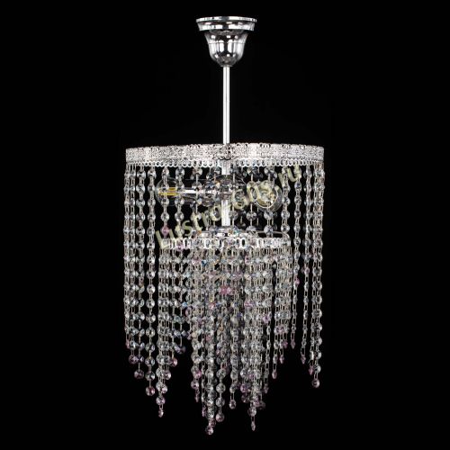 Люстра Токката Капель №3 розовая в Кирове Гусь Хрустальный