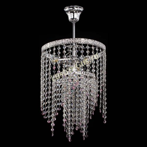 Люстра Токката Капель №3 розовая в Кирове Гусь Хрустальный