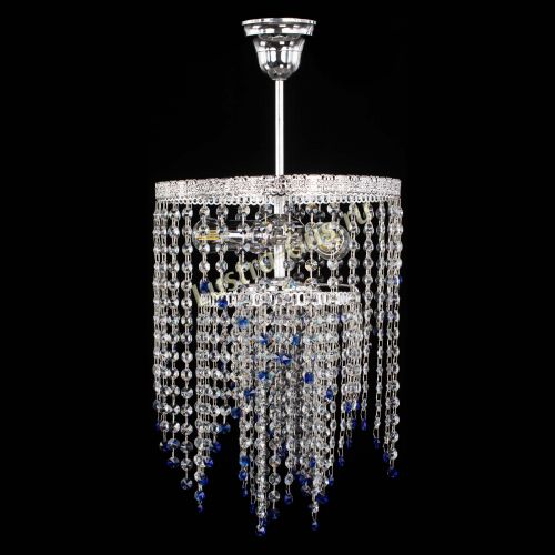 Люстра Токката Капель №3 синяя в Кирове Гусь Хрустальный