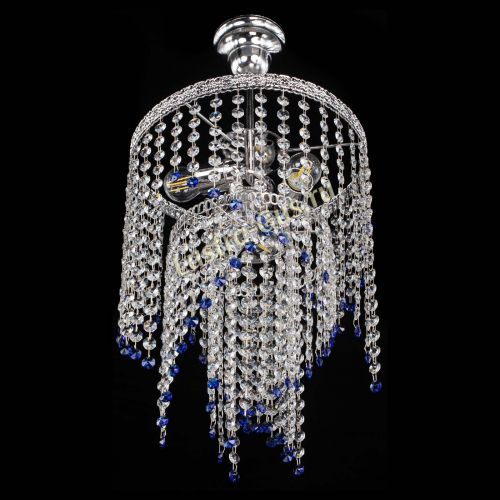 Люстра Токката Капель №3 синяя в Кирове Гусь Хрустальный