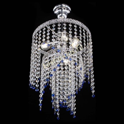 Люстра Токката Капель №3 синяя в Кирове Гусь Хрустальный