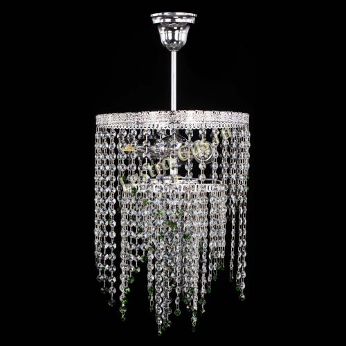 Люстра Токката Капель №3 зеленая в Кирове Гусь Хрустальный