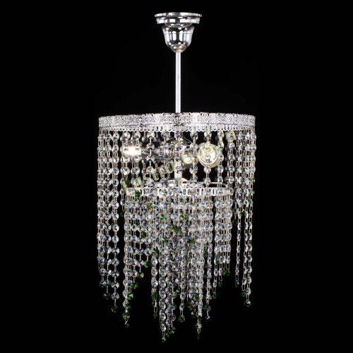 Люстра Токката Капель №3 зеленая в Кирове Гусь Хрустальный