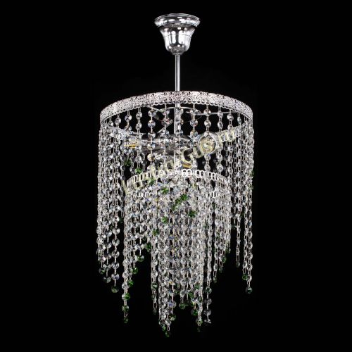 Люстра Токката Капель №3 зеленая в Кирове Гусь Хрустальный