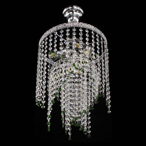 Люстра Токката Капель №3 зеленая в Кирове Гусь Хрустальный