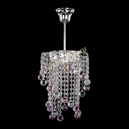 Люстра Вектор №4 розовая в Кирове Гусь Хрустальный