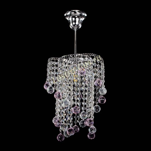 Люстра Вектор №4 розовая в Кирове Гусь Хрустальный