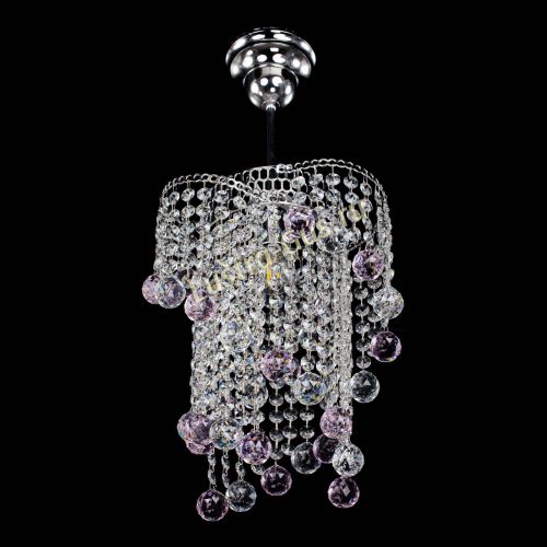 Люстра Вектор №4 розовая в Кирове Гусь Хрустальный