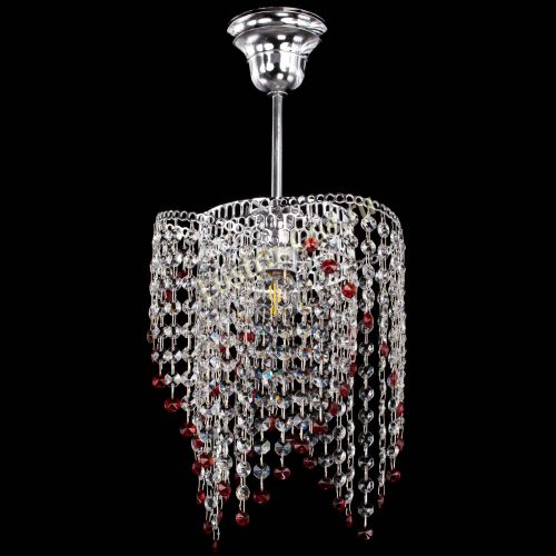 Люстра Вектор №5 красная в Кирове Гусь Хрустальный