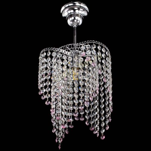 Люстра Вектор №5 розовая в Кирове Гусь Хрустальный