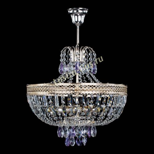 Люстра Венеция Астра №5 фиолетовая в Кирове Гусь Хрустальный