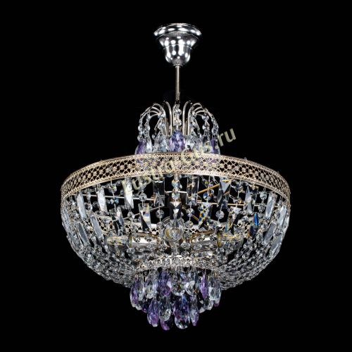 Люстра Венеция Астра №5 фиолетовая в Кирове Гусь Хрустальный