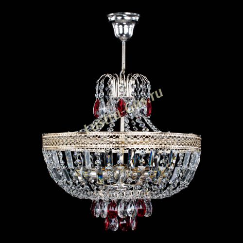 Люстра Венеция Астра №5 красная в Кирове Гусь Хрустальный