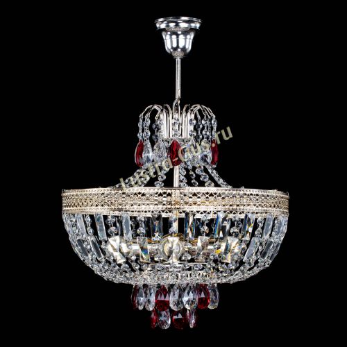 Люстра Венеция Астра №5 красная в Кирове Гусь Хрустальный