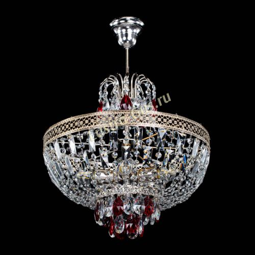 Люстра Венеция Астра №5 красная в Кирове Гусь Хрустальный