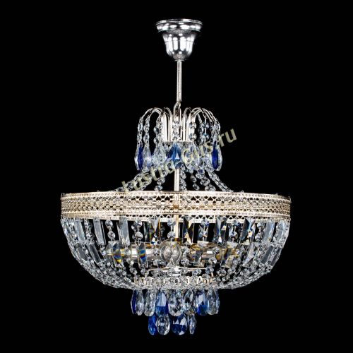 Люстра Венеция Астра №5 синяя в Кирове Гусь Хрустальный