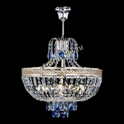 Люстра Венеция Астра №5 синяя в Кирове Гусь Хрустальный