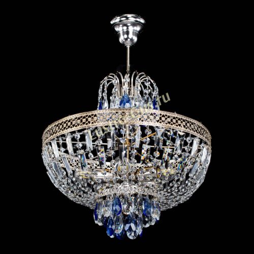 Люстра Венеция Астра №5 синяя в Кирове Гусь Хрустальный