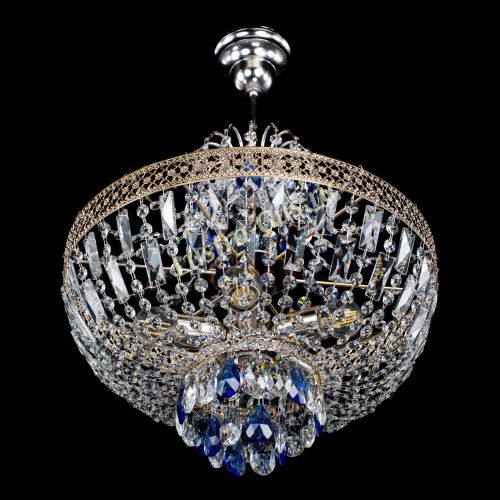 Люстра Венеция Астра №5 синяя в Кирове Гусь Хрустальный