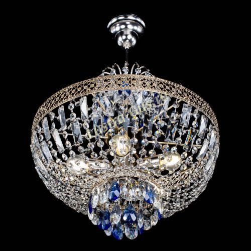 Люстра Венеция Астра №5 синяя в Кирове Гусь Хрустальный