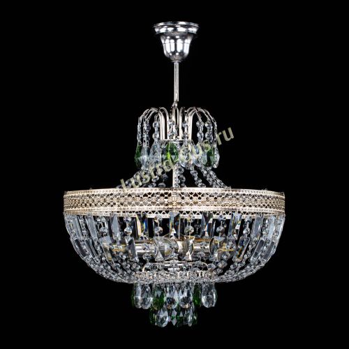 Люстра Венеция Астра №5 зеленая в Кирове Гусь Хрустальный